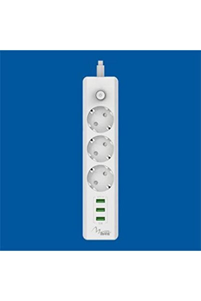 Mate مقبس محمي بالتيار، مخرج USB ثلاثي