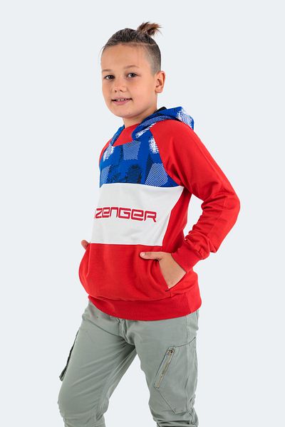 Slazenger Dragıca унисекс детски суичър червен