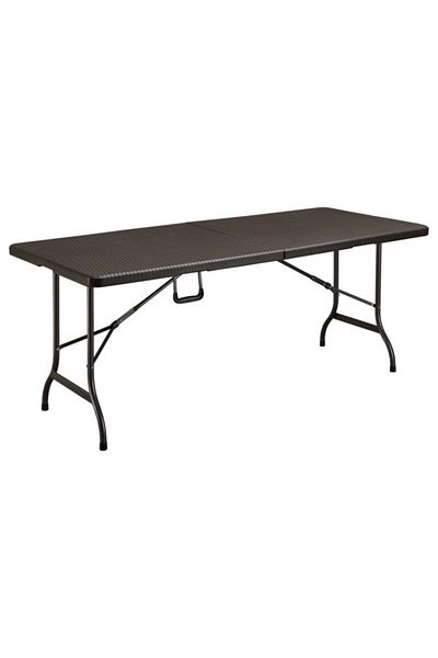 Living Accents Durable Sturdy Legs Foldable Rectangular Design Table