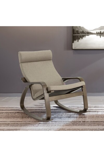 micasa كرسي هزاز بذراعين عالي الجودة ومتين مع إسفنج