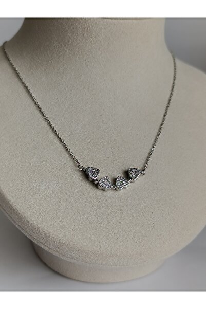 PileaD قلادة من الفولاذ على شكل قلب من حجر البرسيم الفضي 316 لتر مضمونة ضد التشويه (مع مغناطيس قابل للفتح)