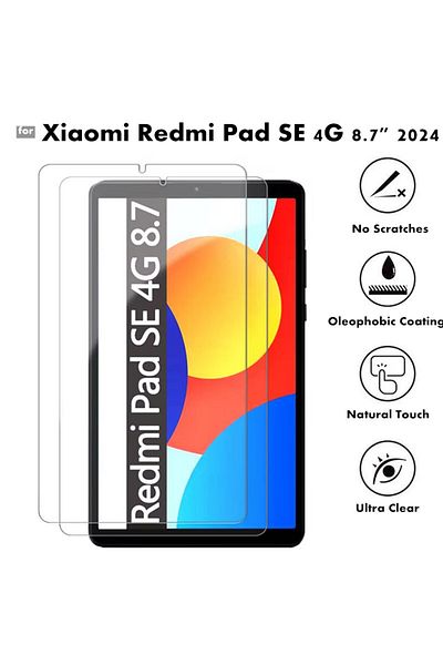 Fibaks Redmi Pad SE 8.7 بوصة متوافق مع الكمبيوتر اللوحي نانو واقي شاشة زجاج نانو مقاوم للكسر