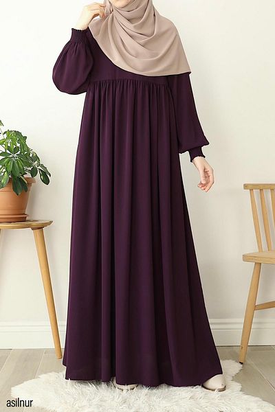 ASİLNUR Φόρεμα Plum Eda