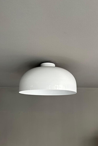 Bamyum Çember Beyaz Planfonyer Metal Avize Salon Masaüstü Mutfak Ofis Otel Tekli Avizeler Lamba Aydınlatma