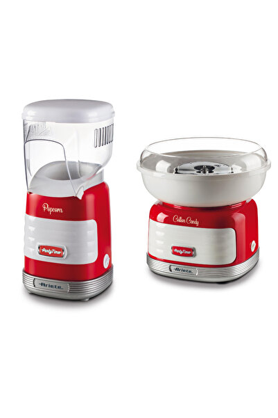 ARIETE Popcorn Mısır Patlatma Pamuk Şeker Makinesi 2'li Özel Set Pset01