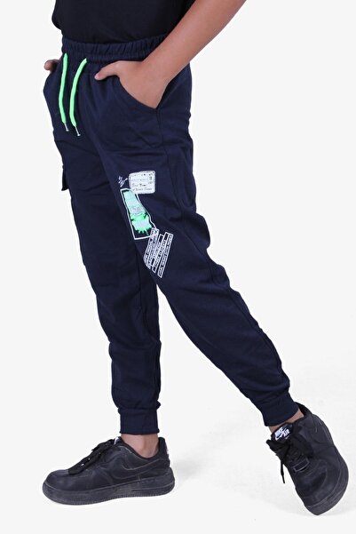 FYK KİDS NO PAIN TRAIN PRINTED BOYS TRACKPANTS