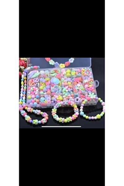 Egem aksesuar مجموعة خرز بلاستيكية من هوبي في صندوق مكون من 24 حجرة