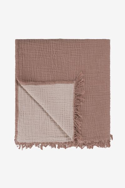 Barine Καναπές Cocoon Cotton Muslin - 4 στρώσεις Μαύρη Κανέλα / Νουγκάτ 130x170