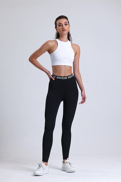 Miss Murem Black Athlete Leggings - Waist Last