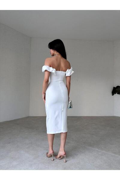 Mooi Butik Sophia Dress 2389 - White