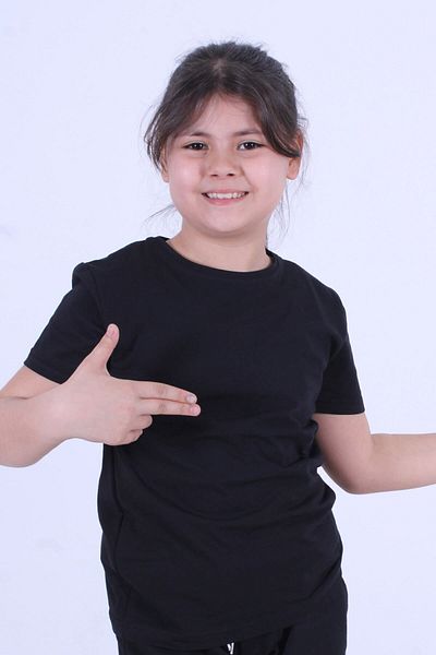 FYK KİDS Unprinted, FLAT CREWNECK T-shirt για κορίτσια