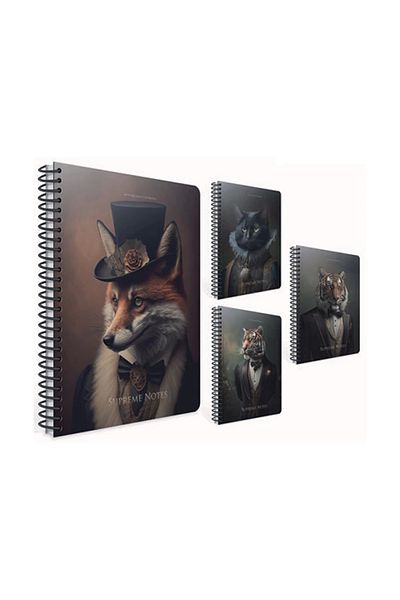 Gıpta GIPTA Supreme Notes - Spiral Hard Cover 17x24 120YP Checked Notebook