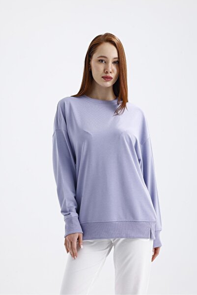 Miss Murem Etek Yırtmaçlı Mari Sweat-LILAC