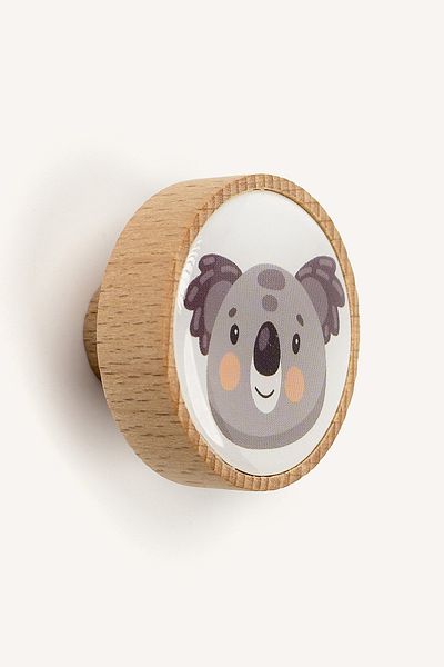 Kulpingo Ντουλάπα παιδικού δωματίου με μοτίβο Koala και λαβή συρταριού