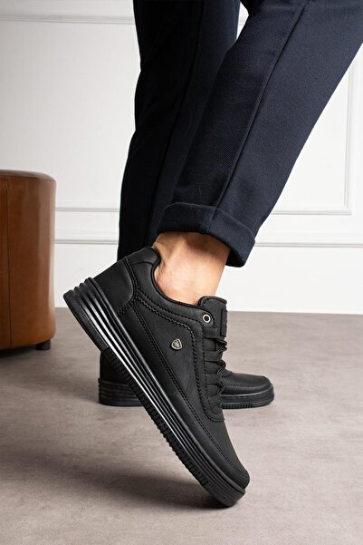 L.A Polo Comfortable Fit Casual Men's Black Sneaker 519