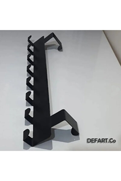 Home Suport pentru agățat din spatele ușii din metal negru, organizator pentr...