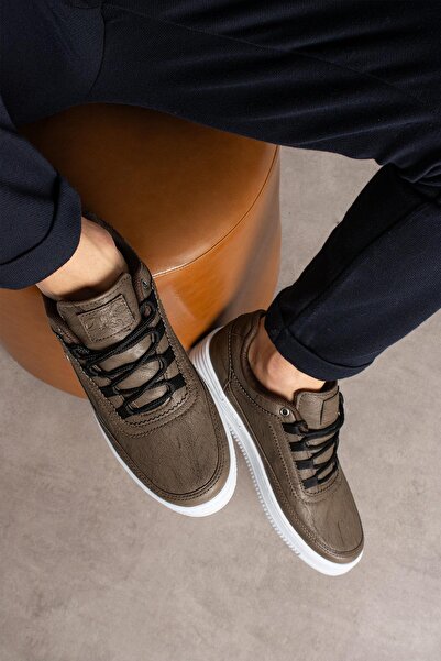 L.A Polo Comfortable Fit Casual Men's Mink White Sneaker 519