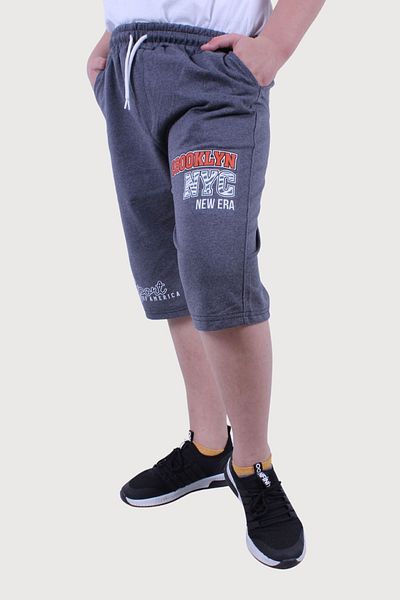FYK KİDS BOY'S PRINTED ELASTIC WAIST SHORTS-BERMUDA
