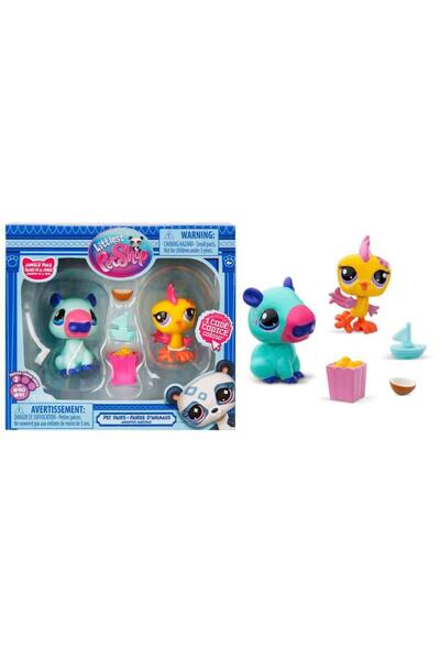 Littlest Pet Shop Minişler 2’li Figür Seti S2 - Kapibara Ve Kuş 00585