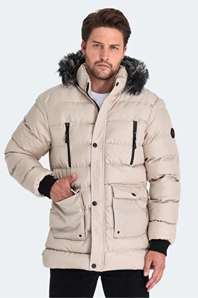 Slazenger Harvıe Ktn Erkek Mont &amp; Kaban Taş Gri