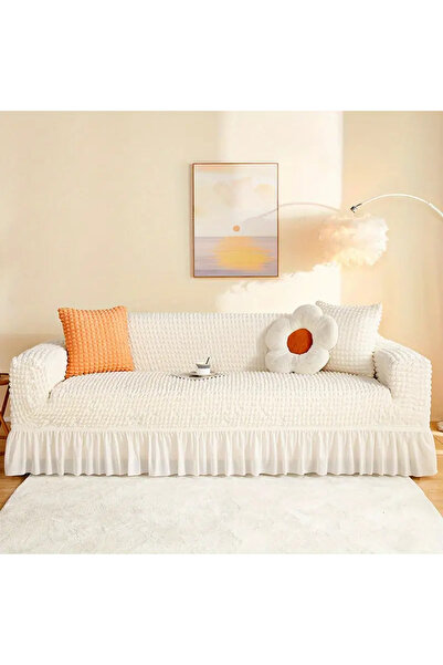 upmall Lycra Wrapped Sofa and Seat Cover - Single Set of 3