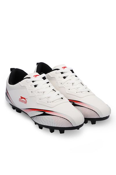 Slazenger Λευκά ανδρικά παπούτσια ποδοσφαίρου Marcell Krp Astroturf