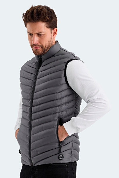 Slazenger Hena In Ανδρικό Γιλέκο Σκούρο Γκρι