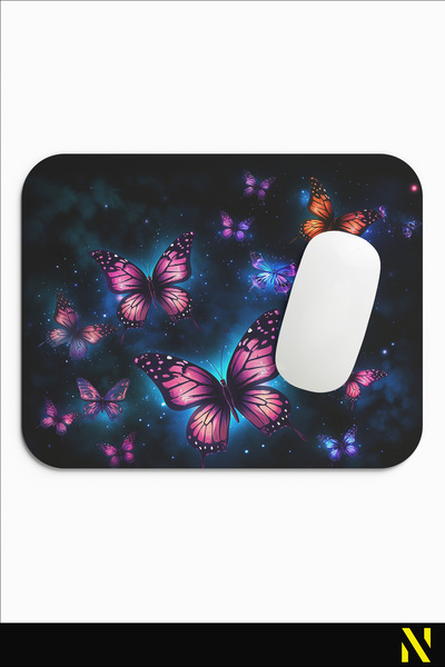nilizma Mouse Pad ergonomic cu model fluture – Design colorat și confortabil cu bază anti-alunecare