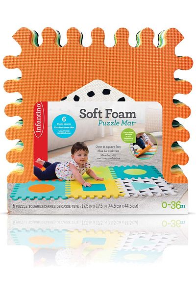Infantino Gaga Soft Foam Puzzle Mat 6pcs IN216056
