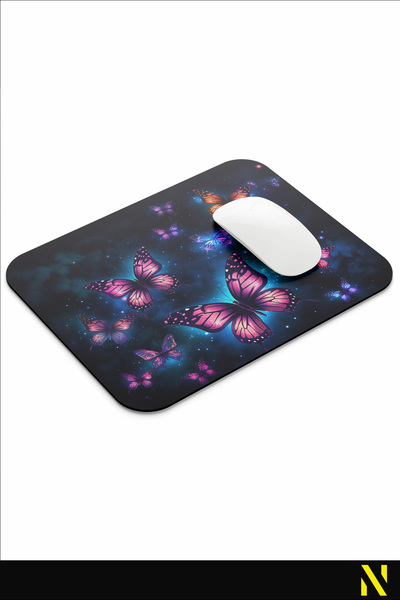 nilizma Mouse Pad ergonomic cu model fluture – Design colorat și confortabil cu bază anti-alunecare