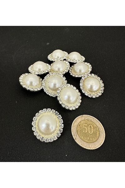 T.T Polnet Button Pearl Evening Dress Stone Button Jacket