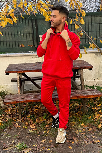 CMZ COLLECTİON ΚΟΚΚΙΝΟ ΣΕΤ ΦΟΡΜΑΣ ΠΡΩΤΟΧΡΟΝΙΑΣ με 3 κλωστές χοντρό ύφασμα