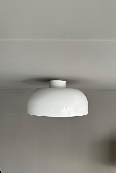 Bamyum Çember Beyaz Planfonyer Metal Avize Salon Masaüstü Mutfak Ofis Otel Tekli Avizeler Lamba Aydınlatma