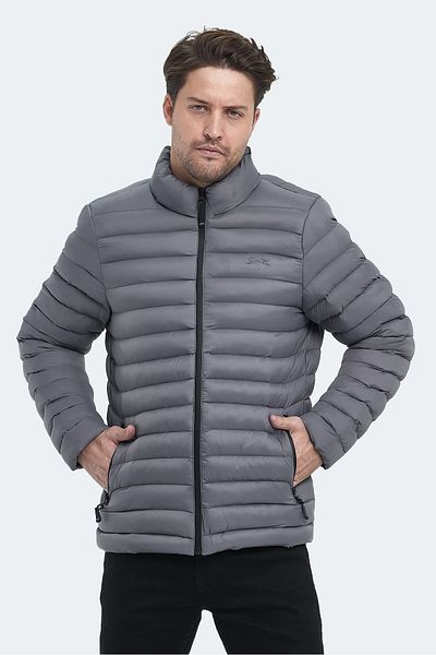 Slazenger Hayden σε ανδρικό παλτό &amp;   Παλτό Σκούρο Γκρι