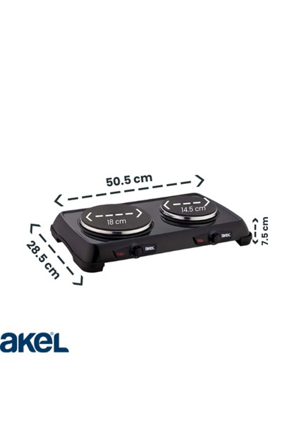 Akel AP526-SİYAH ÇİFTLİ PLATE