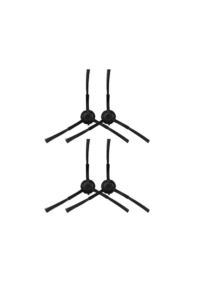 Roborge مجموعة من 4 قطع غيار فرشاة جانبية متوافقة مع المكنسة الكهربائية الروب...