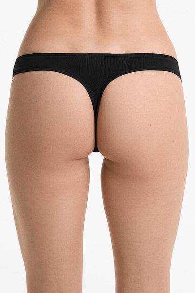 Oysho 3 cotton blend thongs