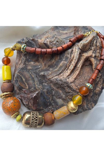 azra takı tasarım Handmade Short, Color, Women'S, Ethnic, Necklace