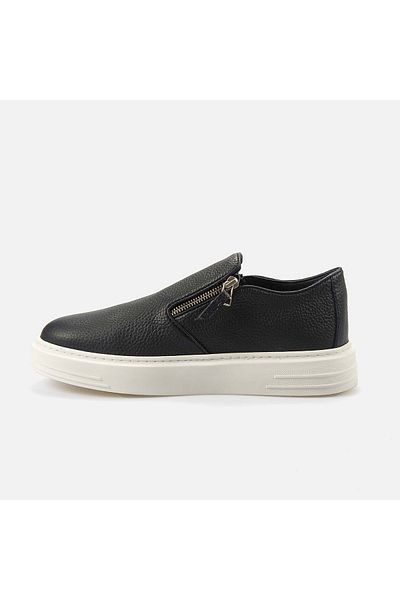 KEMAL TANCA Men's Genuine Leather Navy Blue Sports & Sneaker Shoes