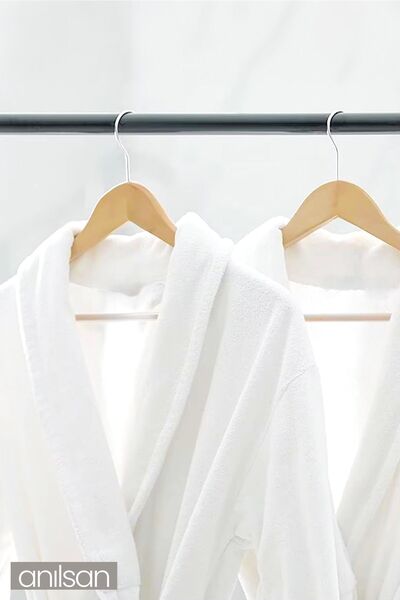 Anılsan 100% pamut fürdőköpeny – ideális a Shalyaka Hotel és Spa számára, mindennapi használatra is alkalmas