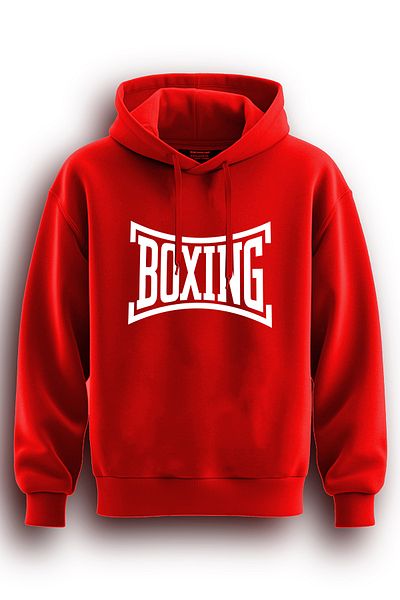 TOP GLORY Боксов суитшърт с качулка и 3 нишки с качулка и принт BOKS2002