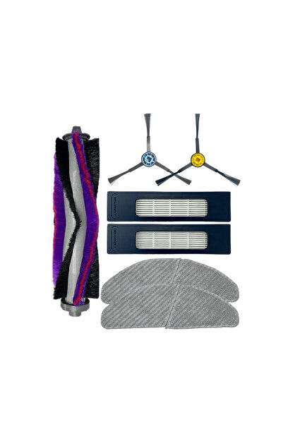 Roborge مجموعة قطع غيار متوافقة مع مكنسة كهربائية روبوتية ميديا ​​S8+ مكونة م...