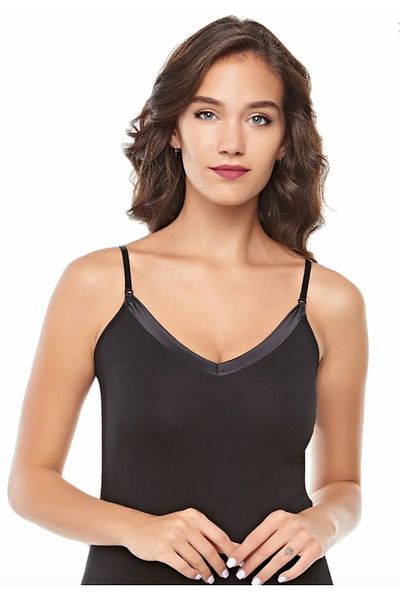 Belinay Women'S, 47% Modal, 47% Cotton, V-Neck, String Sling Tank Top