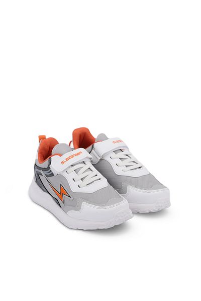 Slazenger Kaoru Ktn Unisex Kids Sneaker Shoes Grey / Orange