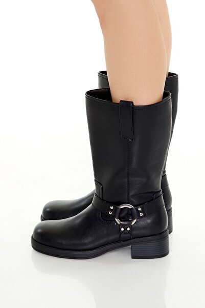 Forever 21 Suni Deri Biker Bot