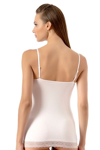 ÖZKAN underwear Özkan 24186 Γυναικείο βαμβακερό λύκρα μονό τζέρσεϊ δαντέλα με λεπτό λουράκι