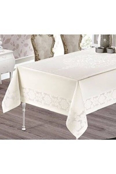 Sfr Home by FİSKOS Jumbo Pano Masa Örtüsü 160x300 Cm Kırıkbeyaz