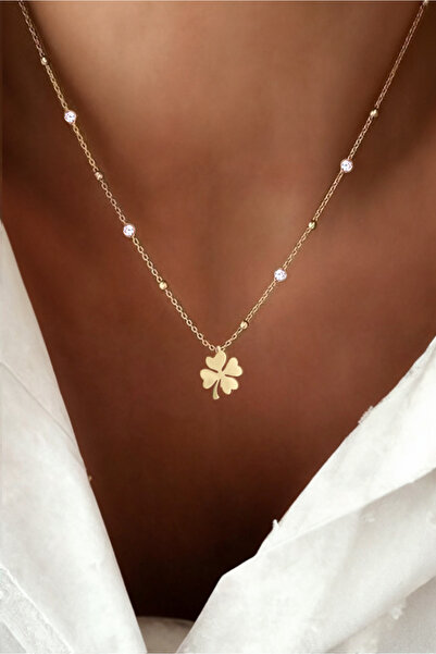 Azuris Silver 925 Ayar Gümüş Yonca Kolye