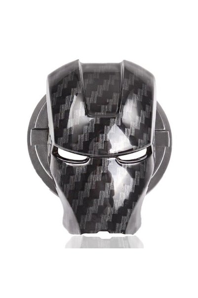caralp Start Stop Key Cover Iron Man Metal Key Protector Decorative Special Zinc Alloy Carbon Compatible
