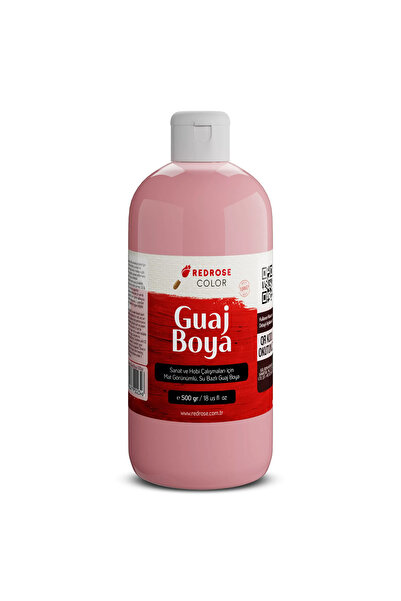 REDROSE COLOR Pembe Guaj Boya 500gr Sanatçılar, Öğrenciler, Yeni Başlayanlar ...